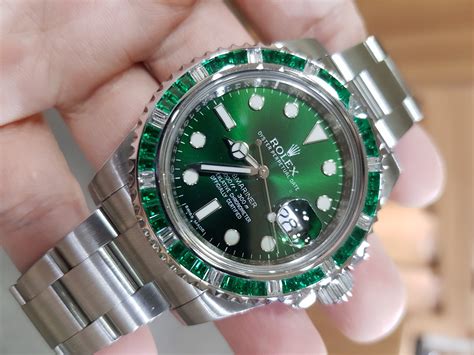 rolex hulk emerald|rolex hulk submariner green gold.